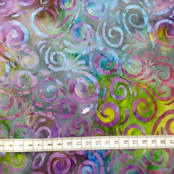 PURPLE GREEN BLUE - Bdazzled - Batikstoff aus Indonesien